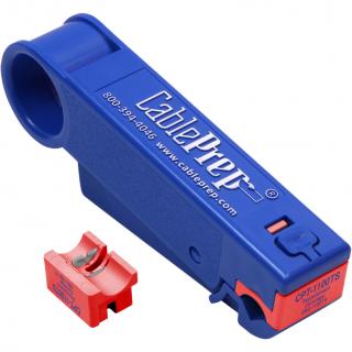 Cable Prep 7 & 11 Tri-Shield Cable Stripper With Extra Blade Cartridge
